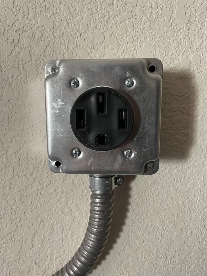 NEMA 14-50 outlet installed for Smart Home Electrical in Ahtanum